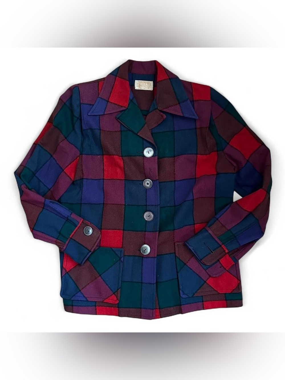 Vintage Wool Pendleton Jacket, Size Medium